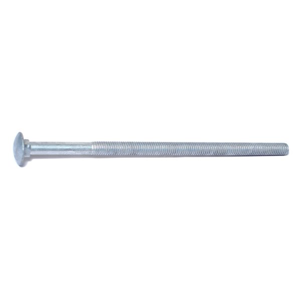 Midwest Fastener 3/8"-16 x 8" Hot Dip Galvanized Grade 2 / A307 Steel Coarse Thread Carriage Bolts 50PK 05514
